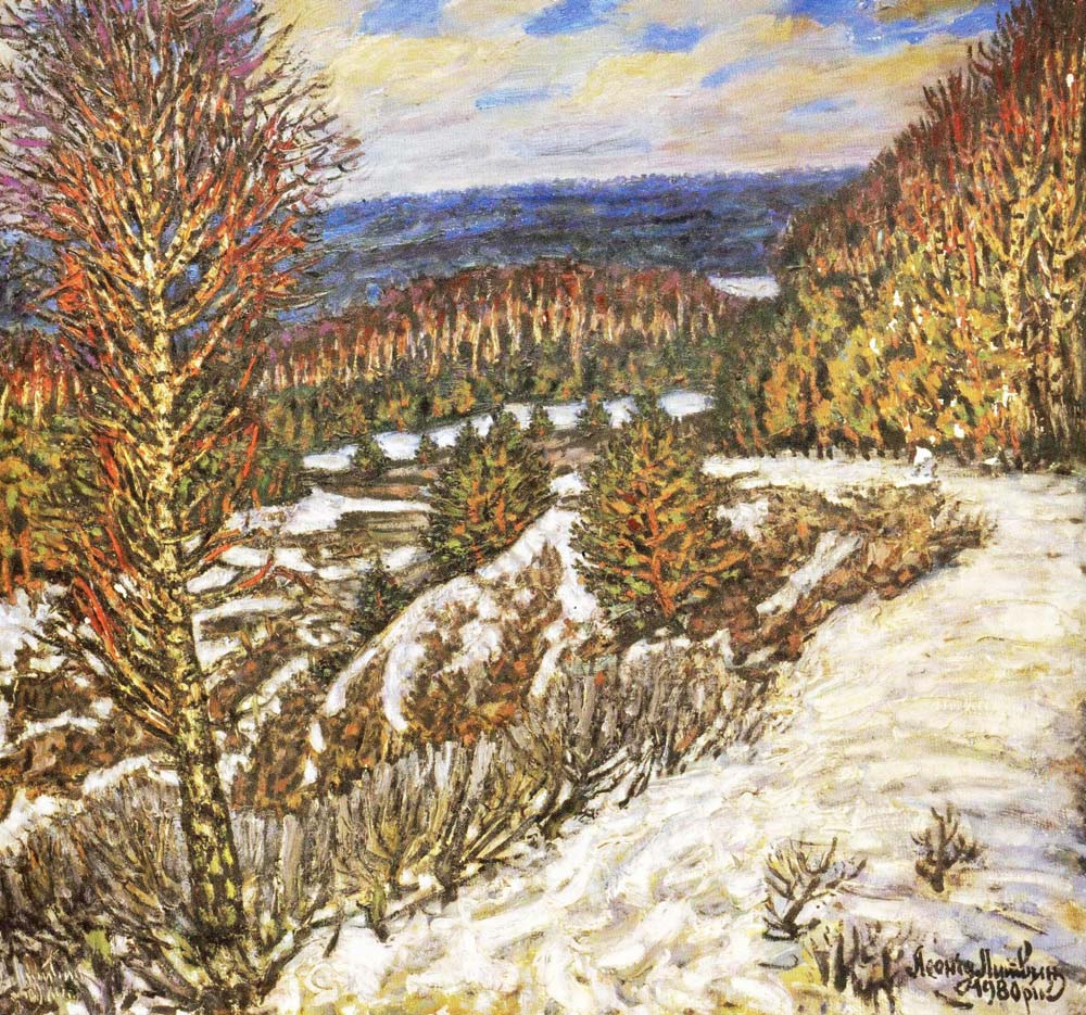 «Зима в Кожухівці». 1980. Полотно, олія